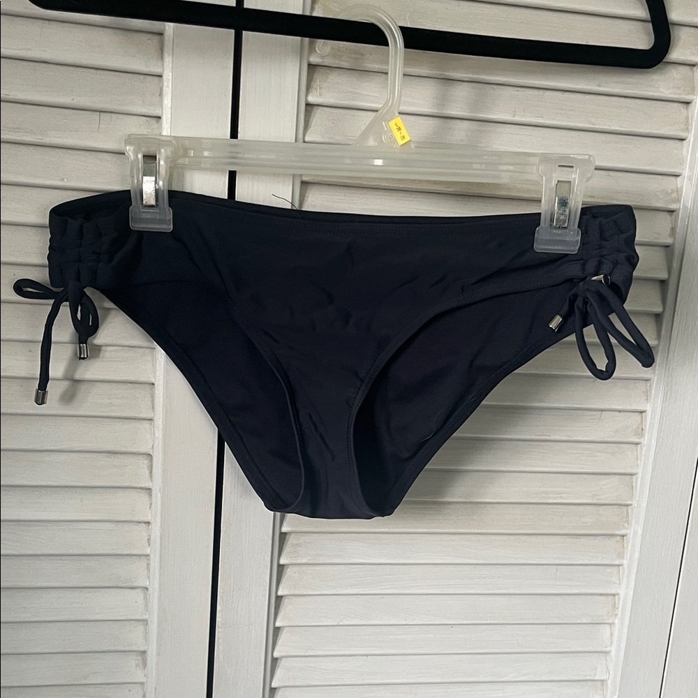 Women’s Full coverage Gray Swim Bikini Bottom with Side Tie